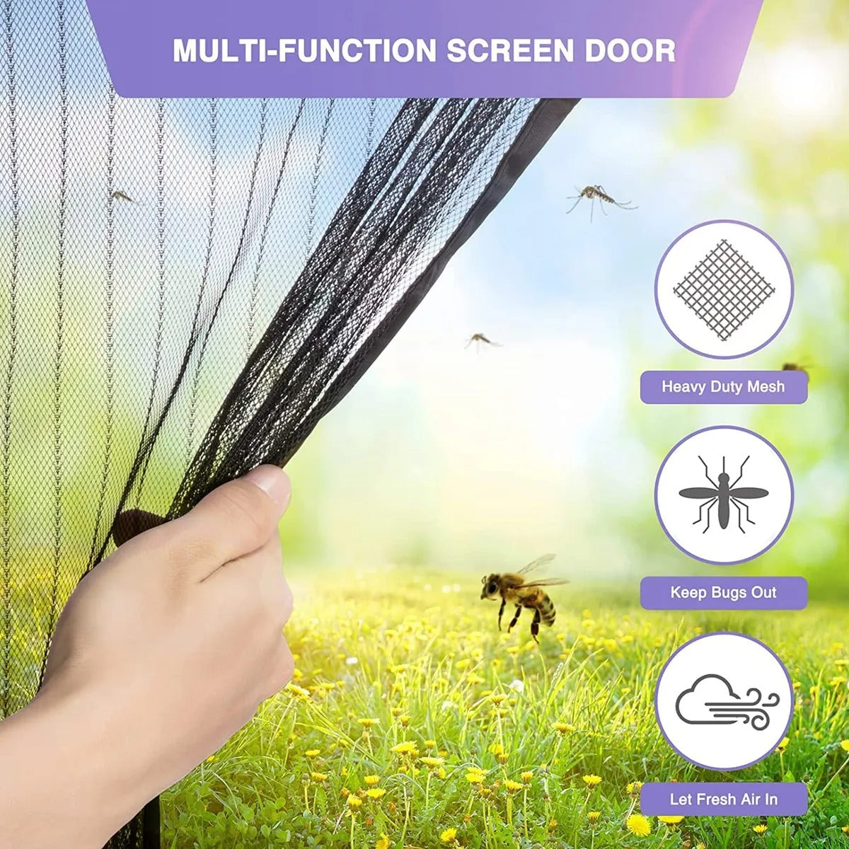 Magnetic Mosquito Screen Door Net Curtain
