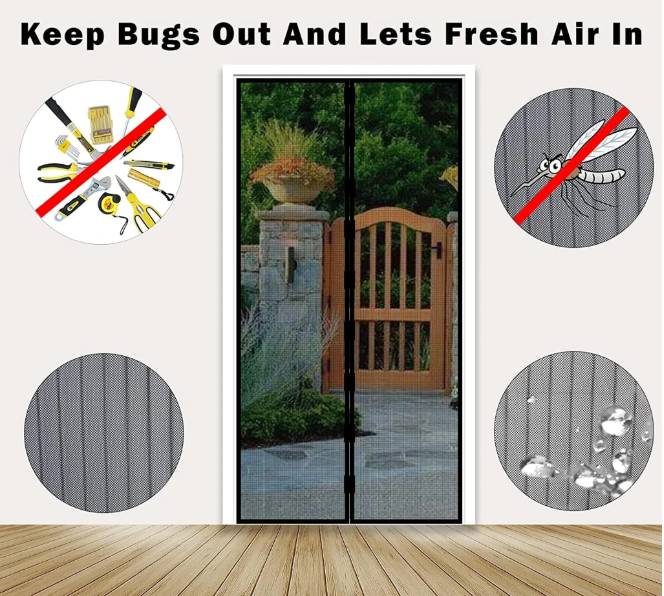 Magnetic Mosquito Screen Door Net Curtain