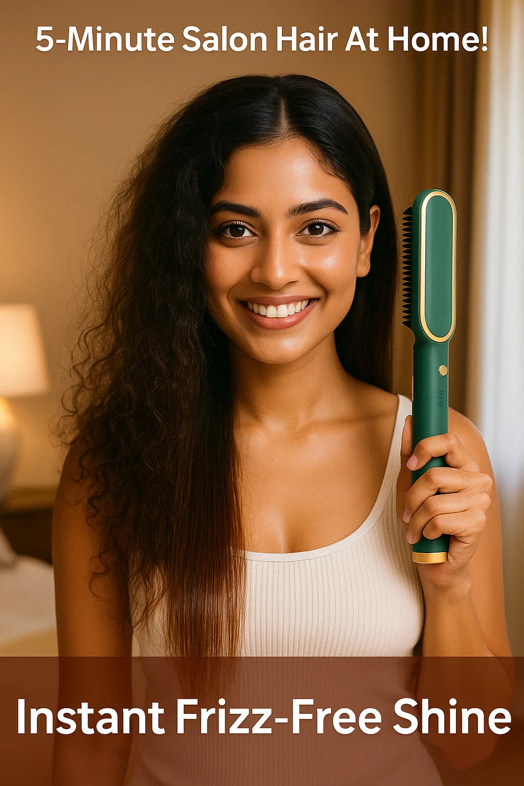 Professional Electric Hair Straightener Comb Brush