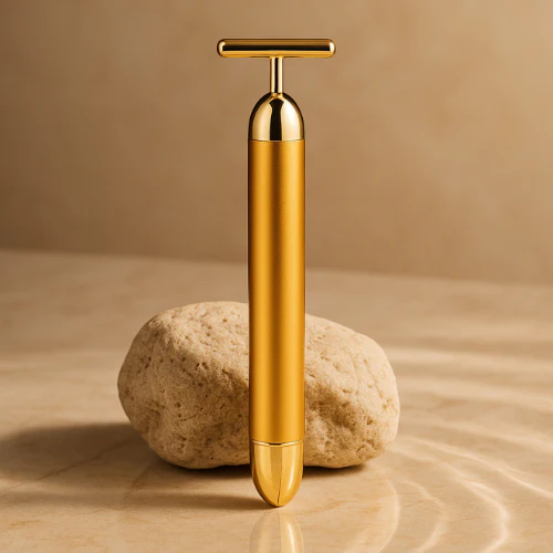 24K Gold Energy Beauty Bar Electric Facial Massage Roller